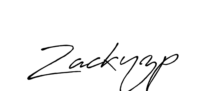 Zackyzp stylish signature style. Best Handwritten Sign (Antro_Vectra_Bolder) for my name. Handwritten Signature Collection Ideas for my name Zackyzp. Zackyzp signature style 7 images and pictures png