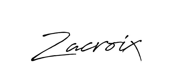 Design your own signature with our free online signature maker. With this signature software, you can create a handwritten (Antro_Vectra_Bolder) signature for name Zacroix. Zacroix signature style 7 images and pictures png