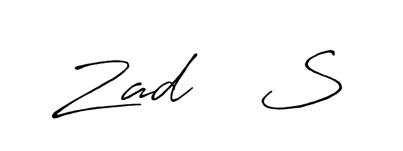 Also we have Zad    S name is the best signature style. Create professional handwritten signature collection using Antro_Vectra_Bolder autograph style. Zad    S signature style 7 images and pictures png