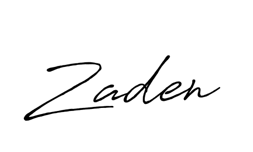 Design your own signature with our free online signature maker. With this signature software, you can create a handwritten (Antro_Vectra_Bolder) signature for name Zaden. Zaden signature style 7 images and pictures png