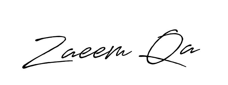 The best way (Antro_Vectra_Bolder) to make a short signature is to pick only two or three words in your name. The name Zaeem Qa include a total of six letters. For converting this name. Zaeem Qa signature style 7 images and pictures png