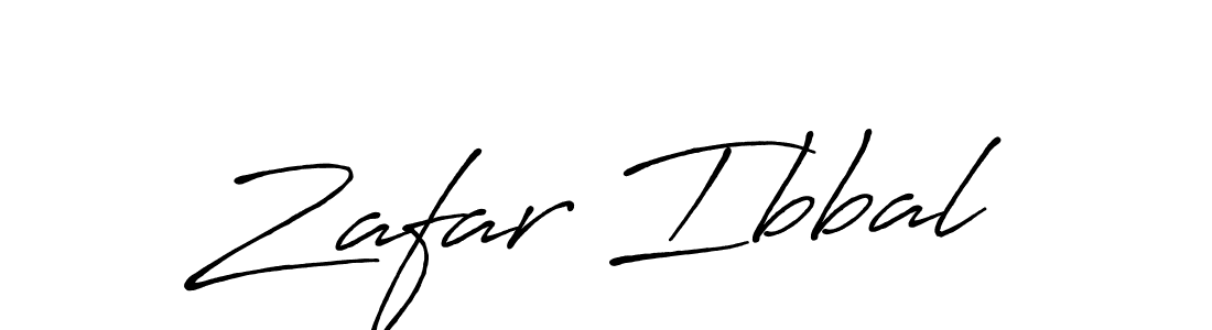 Create a beautiful signature design for name Zafar Ibbal. With this signature (Antro_Vectra_Bolder) fonts, you can make a handwritten signature for free. Zafar Ibbal signature style 7 images and pictures png