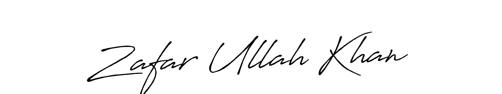 Also we have Zafar Ullah Khan name is the best signature style. Create professional handwritten signature collection using Antro_Vectra_Bolder autograph style. Zafar Ullah Khan signature style 7 images and pictures png