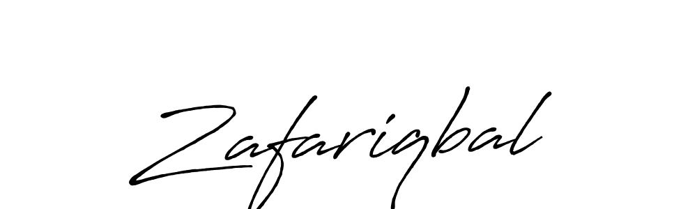 How to make Zafariqbal name signature. Use Antro_Vectra_Bolder style for creating short signs online. This is the latest handwritten sign. Zafariqbal signature style 7 images and pictures png