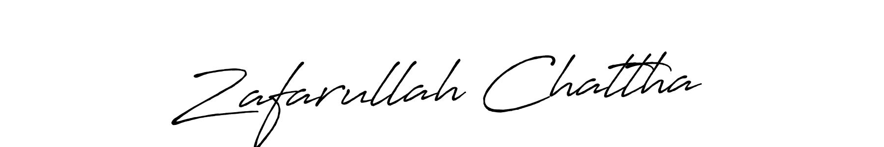 How to make Zafarullah Chattha signature? Antro_Vectra_Bolder is a professional autograph style. Create handwritten signature for Zafarullah Chattha name. Zafarullah Chattha signature style 7 images and pictures png