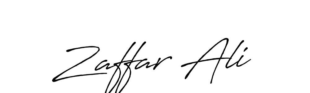 Zaffar Ali stylish signature style. Best Handwritten Sign (Antro_Vectra_Bolder) for my name. Handwritten Signature Collection Ideas for my name Zaffar Ali. Zaffar Ali signature style 7 images and pictures png