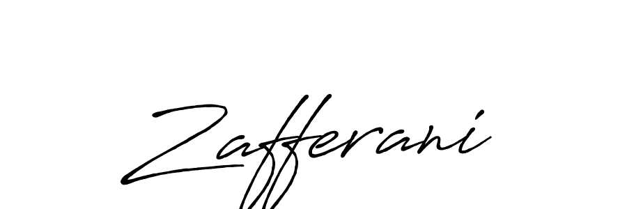 Create a beautiful signature design for name Zafferani. With this signature (Antro_Vectra_Bolder) fonts, you can make a handwritten signature for free. Zafferani signature style 7 images and pictures png