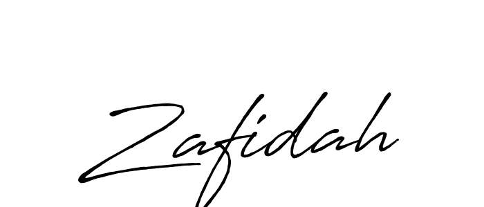How to make Zafidah name signature. Use Antro_Vectra_Bolder style for creating short signs online. This is the latest handwritten sign. Zafidah signature style 7 images and pictures png