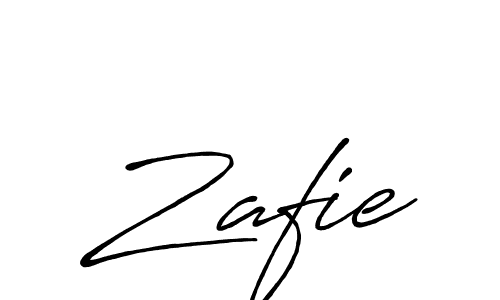 Zafie stylish signature style. Best Handwritten Sign (Antro_Vectra_Bolder) for my name. Handwritten Signature Collection Ideas for my name Zafie. Zafie signature style 7 images and pictures png