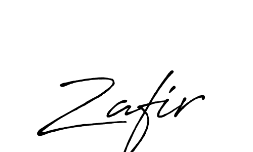 How to make Zafir name signature. Use Antro_Vectra_Bolder style for creating short signs online. This is the latest handwritten sign. Zafir signature style 7 images and pictures png