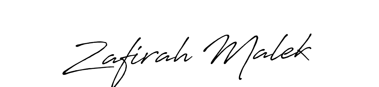 Also we have Zafirah Malek name is the best signature style. Create professional handwritten signature collection using Antro_Vectra_Bolder autograph style. Zafirah Malek signature style 7 images and pictures png