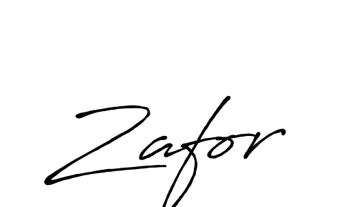 Make a beautiful signature design for name Zafor. With this signature (Antro_Vectra_Bolder) style, you can create a handwritten signature for free. Zafor signature style 7 images and pictures png