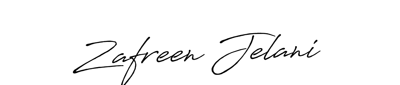 It looks lik you need a new signature style for name Zafreen Jelani. Design unique handwritten (Antro_Vectra_Bolder) signature with our free signature maker in just a few clicks. Zafreen Jelani signature style 7 images and pictures png