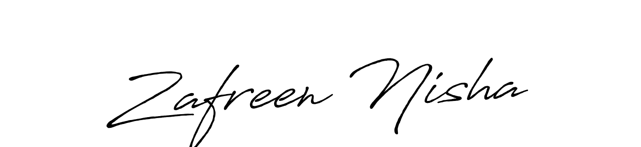 Make a beautiful signature design for name Zafreen Nisha. Use this online signature maker to create a handwritten signature for free. Zafreen Nisha signature style 7 images and pictures png