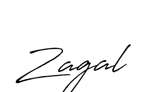 Zagal stylish signature style. Best Handwritten Sign (Antro_Vectra_Bolder) for my name. Handwritten Signature Collection Ideas for my name Zagal. Zagal signature style 7 images and pictures png