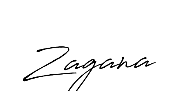 Also we have Zagana name is the best signature style. Create professional handwritten signature collection using Antro_Vectra_Bolder autograph style. Zagana signature style 7 images and pictures png