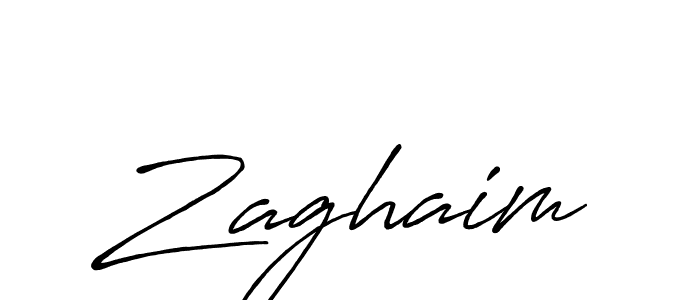 It looks lik you need a new signature style for name Zaghaim. Design unique handwritten (Antro_Vectra_Bolder) signature with our free signature maker in just a few clicks. Zaghaim signature style 7 images and pictures png