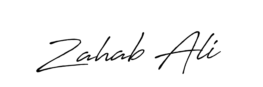 Make a beautiful signature design for name Zahab Ali. Use this online signature maker to create a handwritten signature for free. Zahab Ali signature style 7 images and pictures png