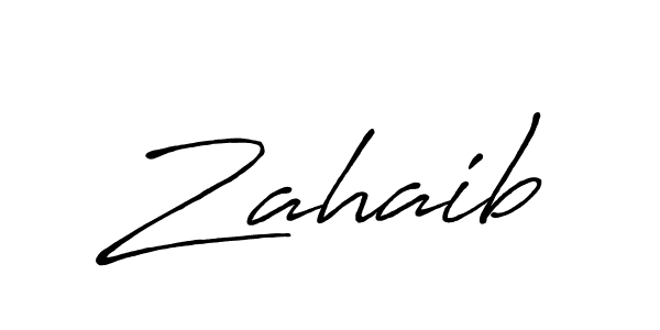 How to make Zahaib signature? Antro_Vectra_Bolder is a professional autograph style. Create handwritten signature for Zahaib name. Zahaib signature style 7 images and pictures png