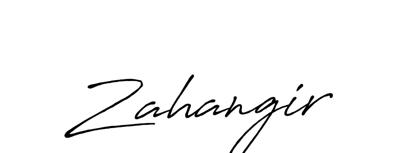 Use a signature maker to create a handwritten signature online. With this signature software, you can design (Antro_Vectra_Bolder) your own signature for name Zahangir. Zahangir signature style 7 images and pictures png