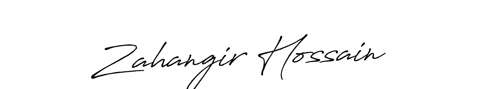 Also we have Zahangir Hossain name is the best signature style. Create professional handwritten signature collection using Antro_Vectra_Bolder autograph style. Zahangir Hossain signature style 7 images and pictures png
