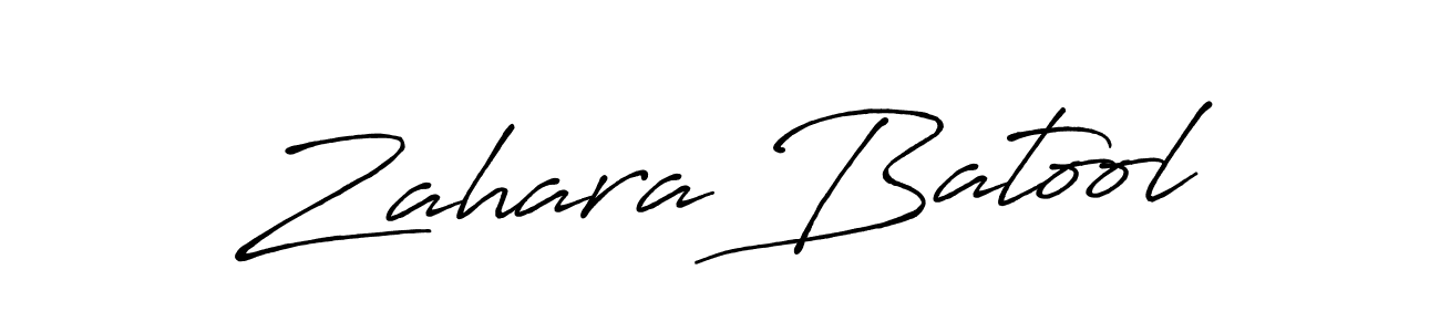 Use a signature maker to create a handwritten signature online. With this signature software, you can design (Antro_Vectra_Bolder) your own signature for name Zahara Batool. Zahara Batool signature style 7 images and pictures png