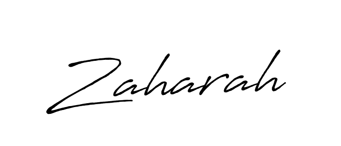 if you are searching for the best signature style for your name Zaharah. so please give up your signature search. here we have designed multiple signature styles  using Antro_Vectra_Bolder. Zaharah signature style 7 images and pictures png