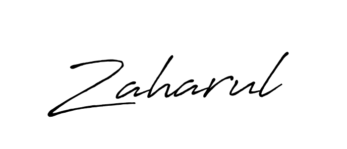 Once you've used our free online signature maker to create your best signature Antro_Vectra_Bolder style, it's time to enjoy all of the benefits that Zaharul name signing documents. Zaharul signature style 7 images and pictures png