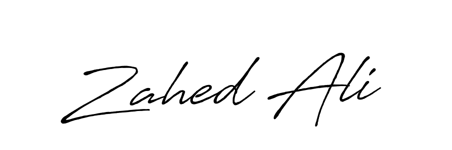 Make a beautiful signature design for name Zahed Ali. Use this online signature maker to create a handwritten signature for free. Zahed Ali signature style 7 images and pictures png