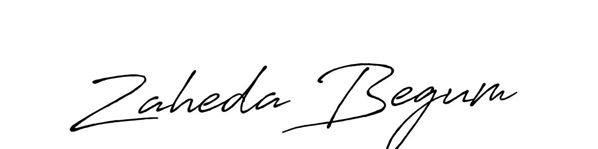 Also we have Zaheda Begum name is the best signature style. Create professional handwritten signature collection using Antro_Vectra_Bolder autograph style. Zaheda Begum signature style 7 images and pictures png