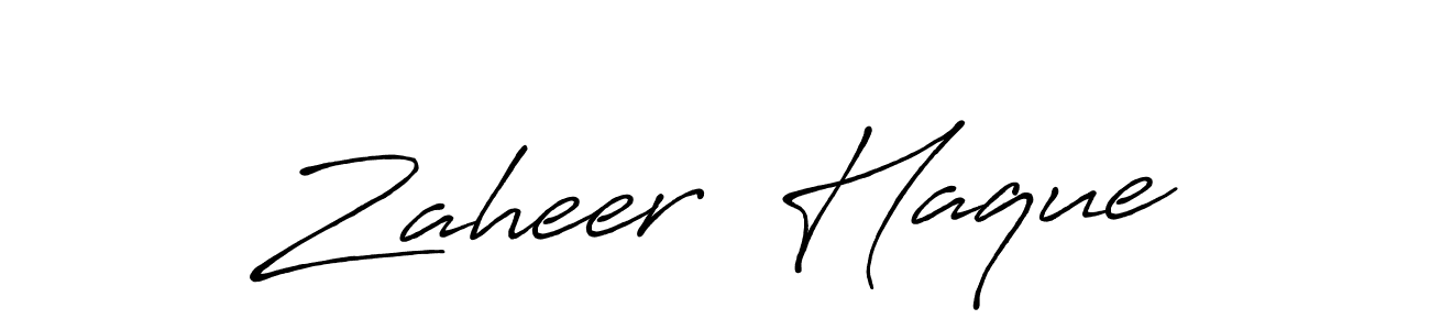 This is the best signature style for the Zaheer  Haque name. Also you like these signature font (Antro_Vectra_Bolder). Mix name signature. Zaheer  Haque signature style 7 images and pictures png