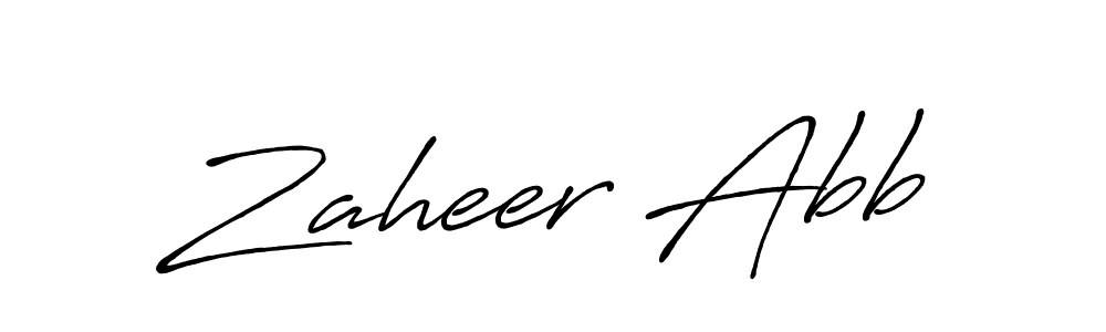 Zaheer Abb stylish signature style. Best Handwritten Sign (Antro_Vectra_Bolder) for my name. Handwritten Signature Collection Ideas for my name Zaheer Abb. Zaheer Abb signature style 7 images and pictures png