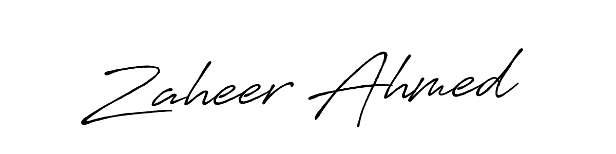 Antro_Vectra_Bolder is a professional signature style that is perfect for those who want to add a touch of class to their signature. It is also a great choice for those who want to make their signature more unique. Get Zaheer Ahmed name to fancy signature for free. Zaheer Ahmed signature style 7 images and pictures png