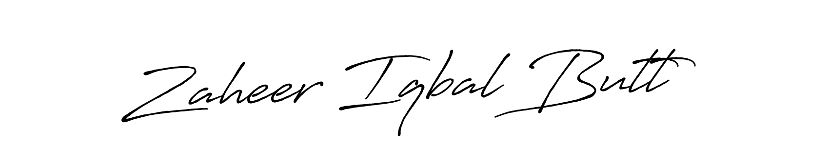 How to make Zaheer Iqbal Butt name signature. Use Antro_Vectra_Bolder style for creating short signs online. This is the latest handwritten sign. Zaheer Iqbal Butt signature style 7 images and pictures png