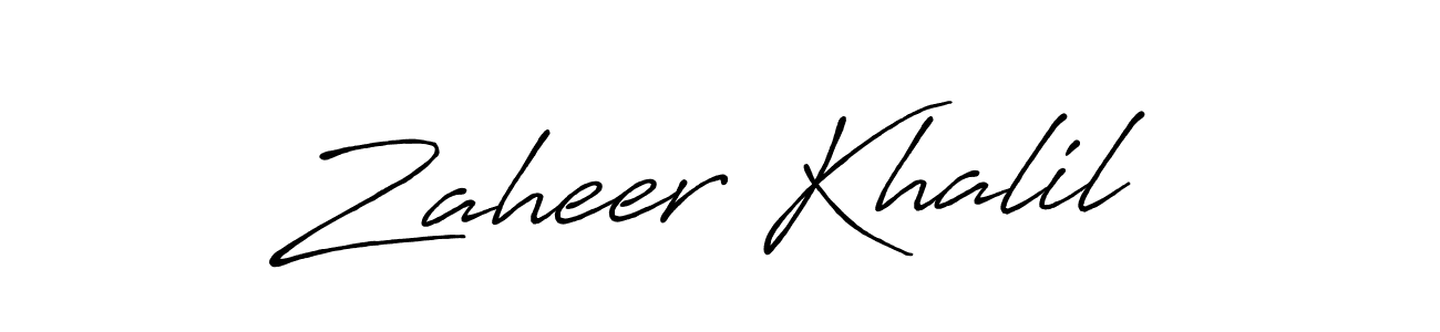 You should practise on your own different ways (Antro_Vectra_Bolder) to write your name (Zaheer Khalil) in signature. don't let someone else do it for you. Zaheer Khalil signature style 7 images and pictures png