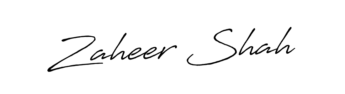 Also we have Zaheer Shah name is the best signature style. Create professional handwritten signature collection using Antro_Vectra_Bolder autograph style. Zaheer Shah signature style 7 images and pictures png
