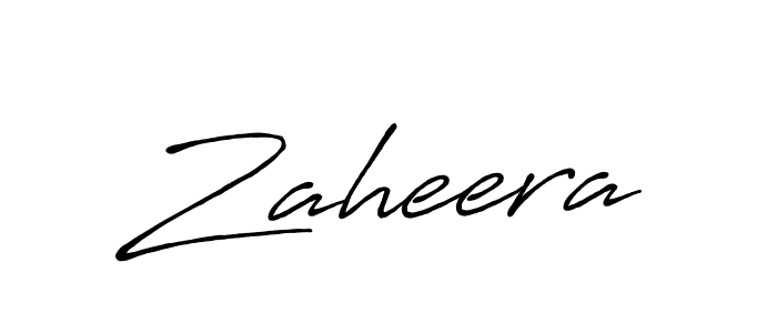 Also we have Zaheera name is the best signature style. Create professional handwritten signature collection using Antro_Vectra_Bolder autograph style. Zaheera signature style 7 images and pictures png