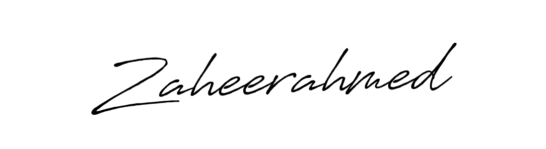 Also we have Zaheerahmed name is the best signature style. Create professional handwritten signature collection using Antro_Vectra_Bolder autograph style. Zaheerahmed signature style 7 images and pictures png