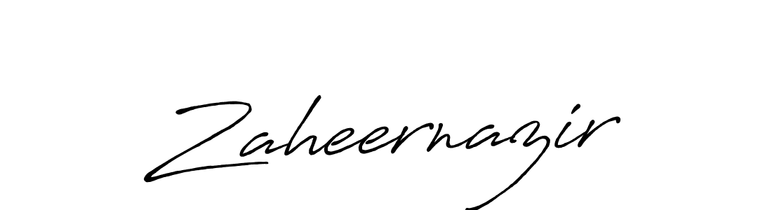 Design your own signature with our free online signature maker. With this signature software, you can create a handwritten (Antro_Vectra_Bolder) signature for name Zaheernazir. Zaheernazir signature style 7 images and pictures png