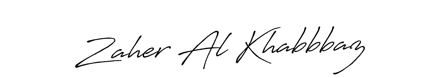 You should practise on your own different ways (Antro_Vectra_Bolder) to write your name (Zaher Al Khabbbaz) in signature. don't let someone else do it for you. Zaher Al Khabbbaz signature style 7 images and pictures png