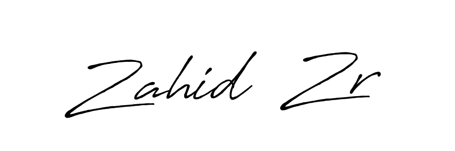 How to make Zahid  Zr signature? Antro_Vectra_Bolder is a professional autograph style. Create handwritten signature for Zahid  Zr name. Zahid  Zr signature style 7 images and pictures png