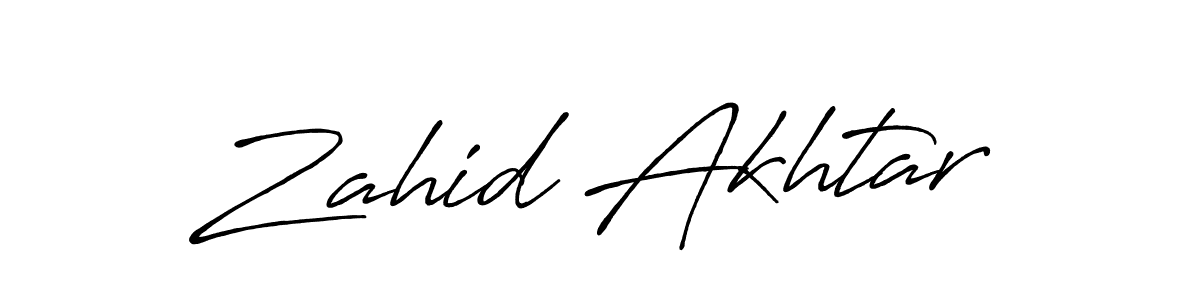 Design your own signature with our free online signature maker. With this signature software, you can create a handwritten (Antro_Vectra_Bolder) signature for name Zahid Akhtar. Zahid Akhtar signature style 7 images and pictures png