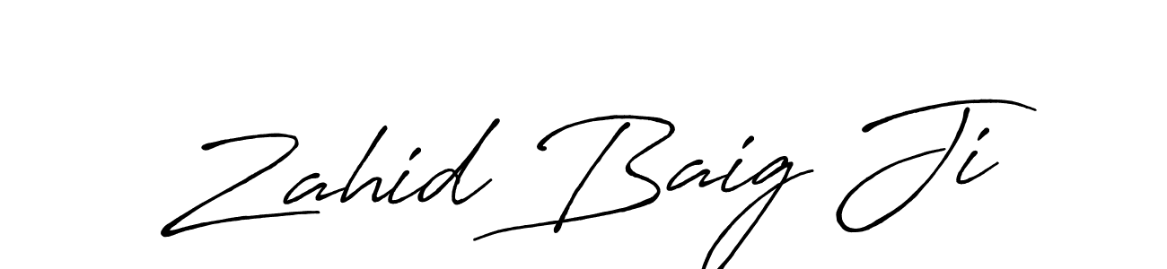 The best way (Antro_Vectra_Bolder) to make a short signature is to pick only two or three words in your name. The name Zahid Baig Ji include a total of six letters. For converting this name. Zahid Baig Ji signature style 7 images and pictures png