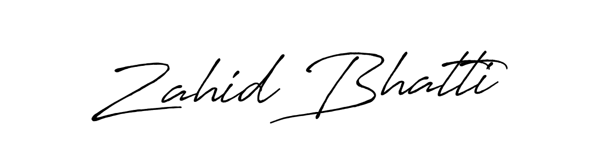 Also You can easily find your signature by using the search form. We will create Zahid Bhatti name handwritten signature images for you free of cost using Antro_Vectra_Bolder sign style. Zahid Bhatti signature style 7 images and pictures png
