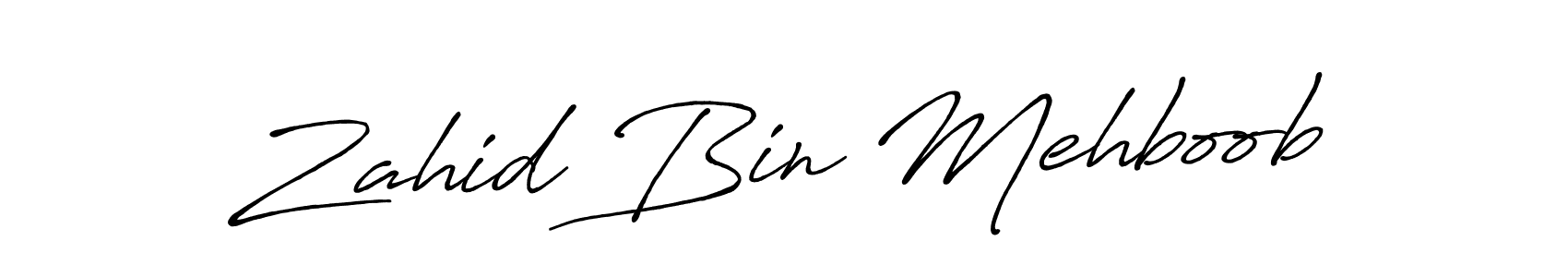 You should practise on your own different ways (Antro_Vectra_Bolder) to write your name (Zahid Bin Mehboob) in signature. don't let someone else do it for you. Zahid Bin Mehboob signature style 7 images and pictures png
