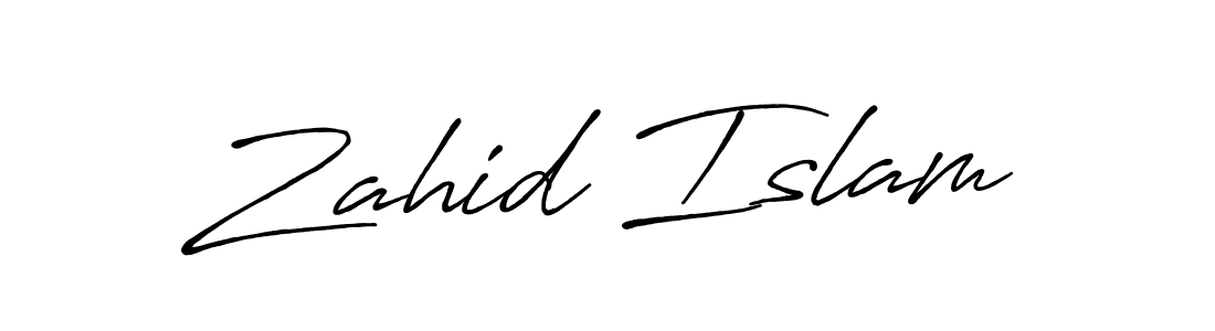 This is the best signature style for the Zahid Islam name. Also you like these signature font (Antro_Vectra_Bolder). Mix name signature. Zahid Islam signature style 7 images and pictures png