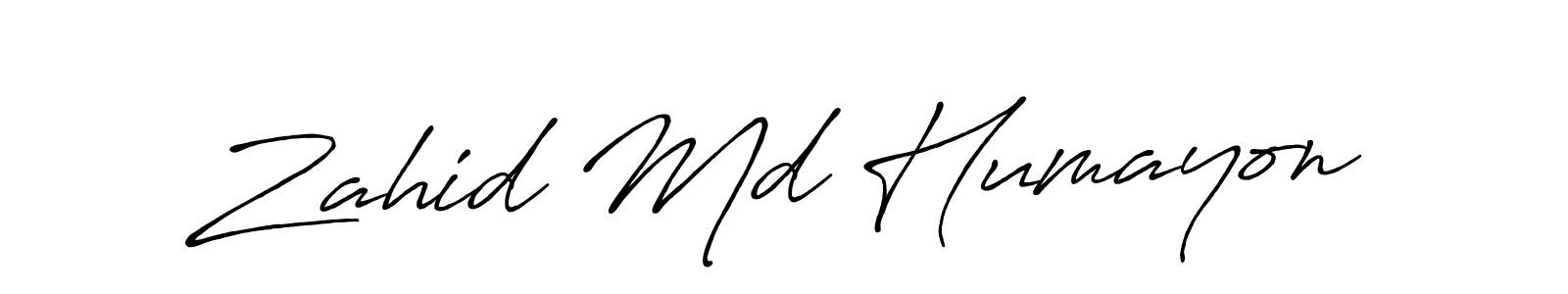 How to make Zahid Md Humayon signature? Antro_Vectra_Bolder is a professional autograph style. Create handwritten signature for Zahid Md Humayon name. Zahid Md Humayon signature style 7 images and pictures png