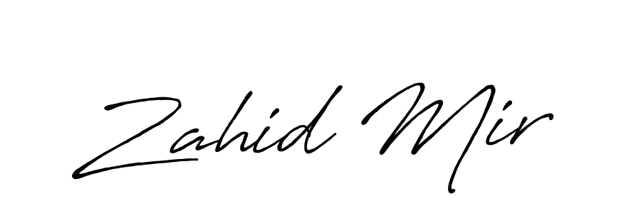 if you are searching for the best signature style for your name Zahid Mir. so please give up your signature search. here we have designed multiple signature styles  using Antro_Vectra_Bolder. Zahid Mir signature style 7 images and pictures png