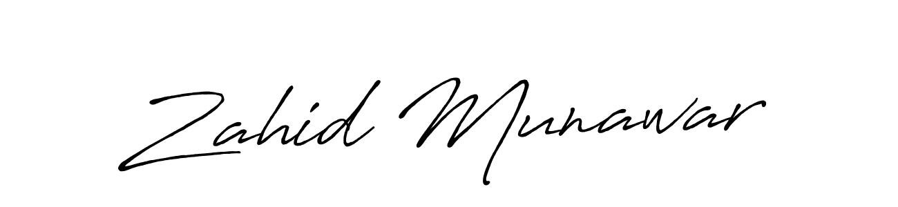 if you are searching for the best signature style for your name Zahid Munawar. so please give up your signature search. here we have designed multiple signature styles  using Antro_Vectra_Bolder. Zahid Munawar signature style 7 images and pictures png