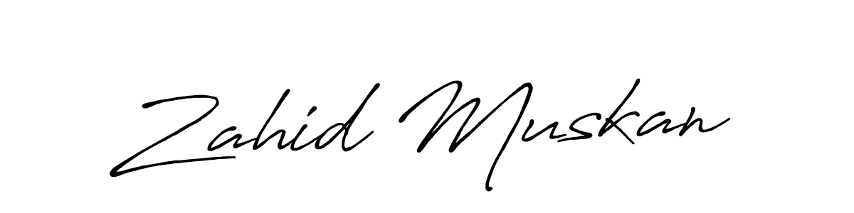 Here are the top 10 professional signature styles for the name Zahid Muskan. These are the best autograph styles you can use for your name. Zahid Muskan signature style 7 images and pictures png